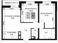 <span>Продается 3-комн. квартира,</span><span>54.70 м², 4/16 этаж </span> фото 0