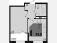 <span>Продается 1-комн. квартира,</span><span>33.10 м², 6/9 этаж </span> фото 0