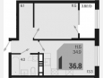 <span>Продается 1-комн. квартира,</span><span>34.90 м², 7/18 этаж </span> фото 0