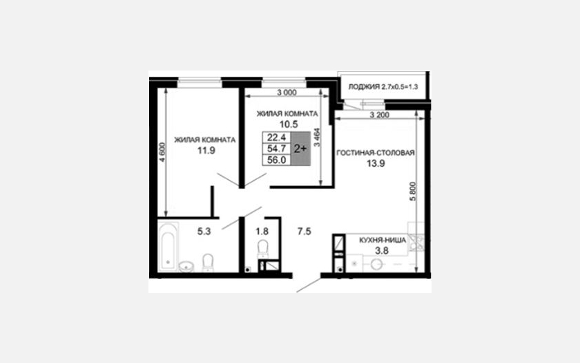 <span>Продается 3-комн. квартира,</span><span>54.70 м², 6/16 этаж </span> фото 0