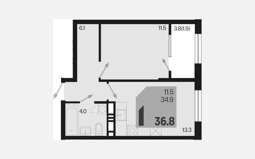 <span>Продается 1-комн. квартира,</span><span>34.90 м², 7/18 этаж </span> фото 0