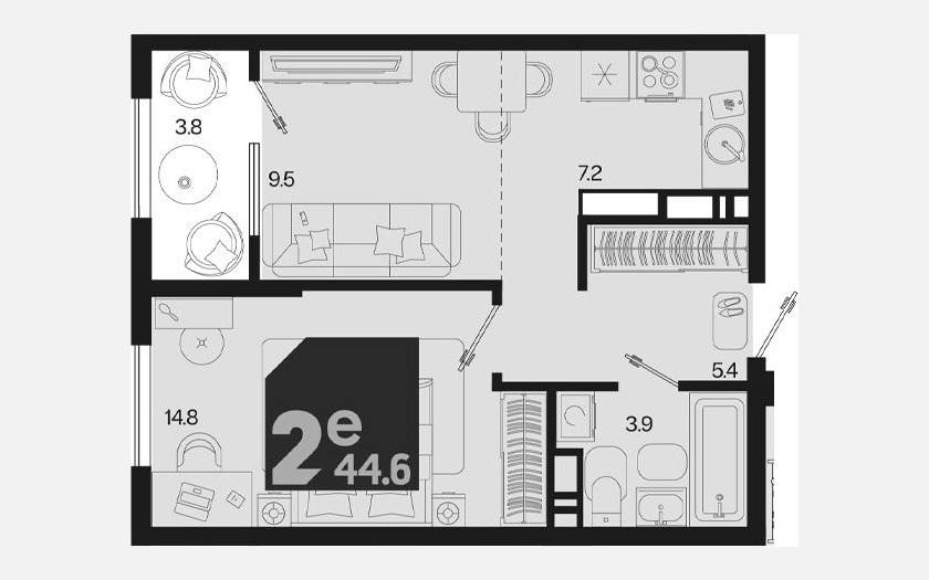 <span>Продается 2-комн. квартира,</span><span>40.80 м², 18/18 этаж </span> фото 0