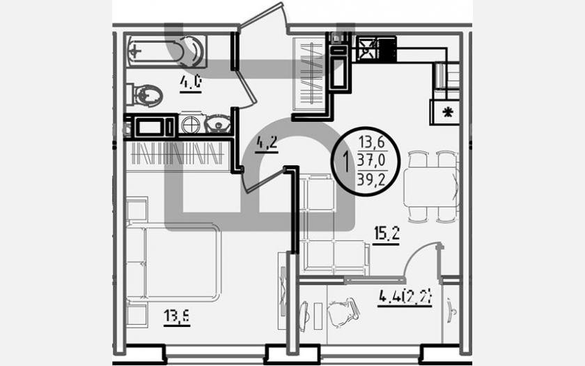 <span>Продается 1-комн. квартира,</span><span>37 м², 10/18 этаж </span> фото 0