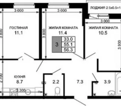 3-комн. кв.
