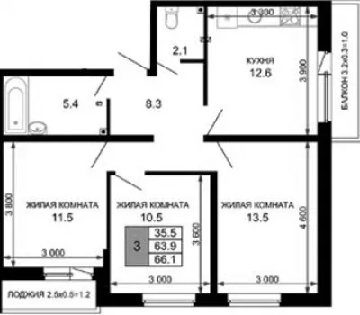 3-комн. кв.