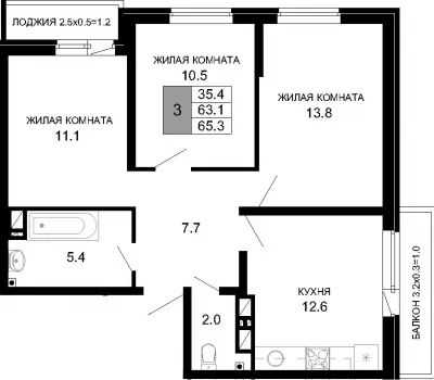 3-комн. кв.