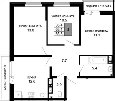 3-комн. кв.