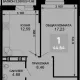 1-комн. квартира, 42.96 м², 2/19 этаж фото 0