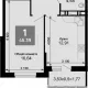 1-комн. квартира, 43.62 м², 15/15 этаж фото 0