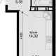 1-комн. квартира, 44.80 м², 9/15 этаж фото 0