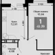 1-комн. квартира, 43.62 м², 15/15 этаж фото 0