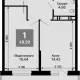 1-комн. квартира, 45.14 м², 15/15 этаж фото 0