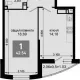 1-комн. квартира, 41.51 м², 10/19 этаж фото 0