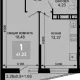 1-комн. квартира, 40.20 м², 16/19 этаж фото 0