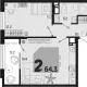 3-комн. квартира, 59.10 м², 2/18 этаж фото 0