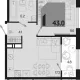 2-комн. квартира, 38.20 м², 2/18 этаж фото 0