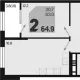 3-комн. квартира, 63 м², 12/18 этаж фото 0