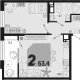 3-комн. квартира, 58.20 м², 9/18 этаж фото 0