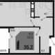 1-комн. квартира, 33.20 м², 3/18 этаж фото 0