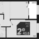 2-комн. квартира, 41.70 м², 2/18 этаж фото 0