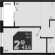 2-комн. квартира, 41.70 м², 2/18 этаж фото 0