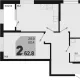 3-комн. квартира, 60.40 м², 2/18 этаж фото 0