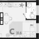 студия, 28.60 м², 15/18 этаж фото 0