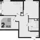 2-комн. квартира, 59.60 м², 12/18 этаж фото 0