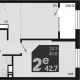 2-комн. квартира, 40.80 м², 18/18 этаж фото 0