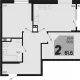 2-комн. квартира, 59.60 м², 14/18 этаж фото 0