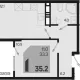 1-комн. квартира, 33.30 м², 10/18 этаж фото 0