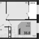 1-комн. квартира, 34.90 м², 4/18 этаж фото 0
