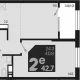 2-комн. квартира, 40.80 м², 15/18 этаж фото 0