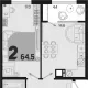 2-комн. квартира, 60.10 м², 7/9 этаж фото 0