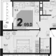 2-комн. квартира, 64.20 м², 5/18 этаж фото 0
