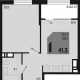 2-комн. квартира, 39.10 м², 12/18 этаж фото 0