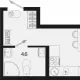 студия, 27.60 м², 2/18 этаж фото 0