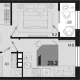 1-комн. квартира, 35.40 м², 4/9 этаж фото 0