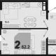 3-комн. квартира, 58.40 м², 7/9 этаж фото 0