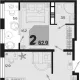 2-комн. квартира, 57.30 м², 18/18 этаж фото 0