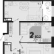 3-комн. квартира, 56.50 м², 18/18 этаж фото 0