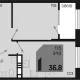 1-комн. квартира, 34.90 м², 9/18 этаж фото 0