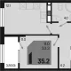 1-комн. квартира, 33.30 м², 16/18 этаж фото 0