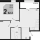 3-комн. квартира, 59.80 м², 2/9 этаж фото 0