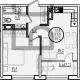 1-комн. квартира, 37 м², 9/18 этаж фото 0
