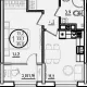 1-комн. квартира, 33.10 м², 8/9 этаж фото 0