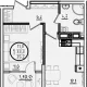 1-комн. квартира, 33.30 м², 17/18 этаж фото 0