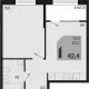1-комн. квартира, 40.20 м², 2/18 этаж фото 0