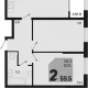 3-комн. квартира, 57.60 м², 2/18 этаж фото 0