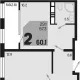 2-комн. квартира, 57.30 м², 18/18 этаж фото 0
